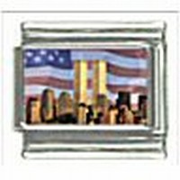 USA Vlag m/ World Trade Center